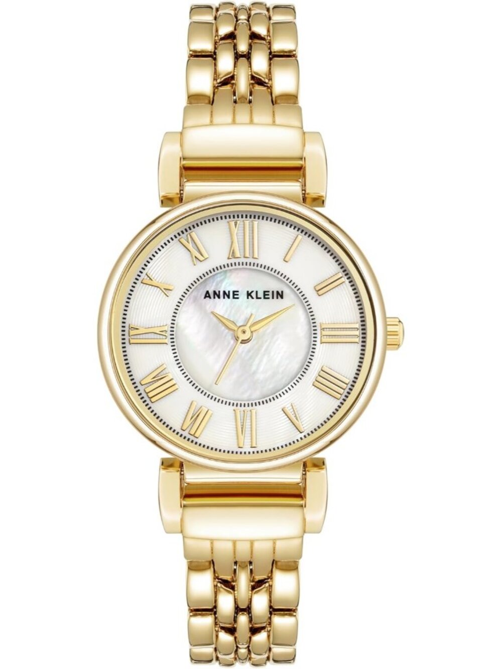 Anne Klein Women's Gold Analog Japanese Quartz Roman Numeral Bracelet Watch
